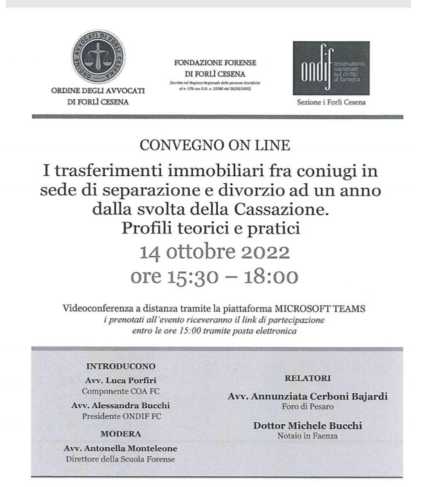 trasferimenti immobiliari nelle cause familiari